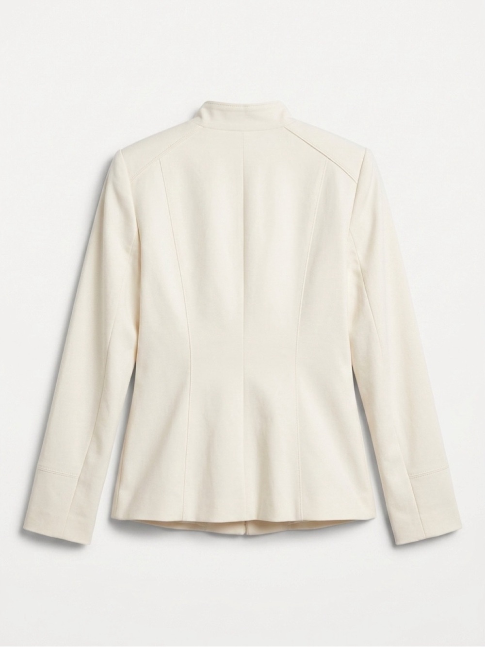 WHBM Cotton Blend Ecru Safari Utility Jacket - Picture 3 of 8